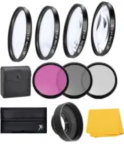Macro Close up Filter Set & FLD-CPL-UV Filters For Nikon Z6 III w/ 24-120mm Lens