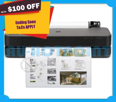 HP DesignJet T230 24-inch Compact Large Format A1 Plotter Printer 5HB07A-1