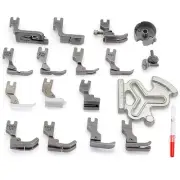 19PCS Industrial Sewing Machine Presser Foot Set and Bobbin Case fit for JUKI...
