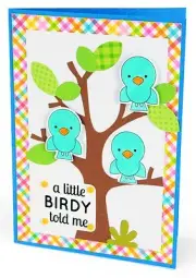 Sizzix Framelits A Little Birdy Told Me set #660397 Retail $14.99 4 pk & STAMPS!