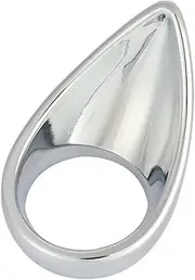 Teardrop Cockring Intimate Jewelry Metal Penis Cock Ring Testicle Ring Waterdrop Shape Erotic Couples Sex Toy a Hard Long Lasting Scrotum Pendant for Men(50mm)