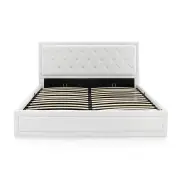 Winslow Gas Lift Bed Frame - White, Queen - Queen