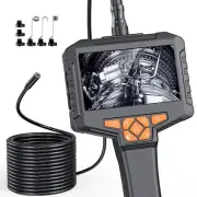 16.4FT Endoscope With Light, 4.3'' HD 1080P Borescope Inspection Camera, 8 Ad...