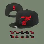 NBA 芝加哥公牛 CHICAGO BULLS 紅黑款 男女通用 時尚潮帽 防晒帽 籃球帽 球迷帽 遮陽帽 棒球帽