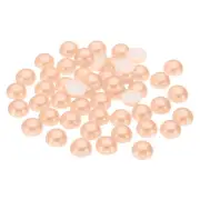 150Pcs Flatback Pearls Beads, 14mm Flatback Pearls, Orange