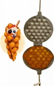 Bubble Waffle Maker Machine Heart-Shaped Bubble Waffle Pan