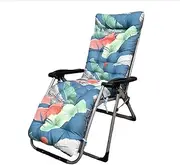 QLXYYFC Lounge Cushion Non-Slip Thick Garden Lounge Chair Cushion Sun Lounger Cushion with Top Cover and Ties High Back Chair Cushion for Indoor Outdoor(F)