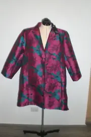 Taking Shape 'Set the Pace" Jacket Nouveau Boho Print Evening Jacket Sz 24 BNWT