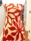 NWT House of Harlow X Revolve Med Retro Floral Satin Strapless Maxi Dress