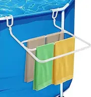 Framed Above-Ground Swimming Pools Holder, Suitable for 50-80mm, Rust-Proof Coated Metal Material Towel Rack