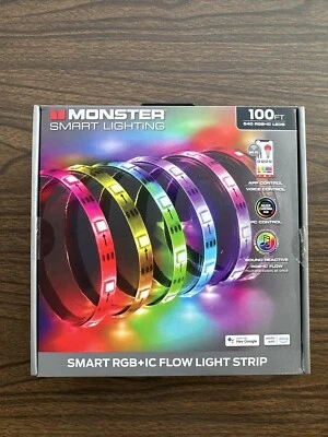 Smart Lighting 100 Foot Smart RGB+IC Flow LED Light Strip, Sound Reactive Razer