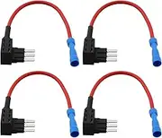 Be In Your Mind 4PCS Micro3 Piggyback Add-A-Circuit Blade Fuse Holder Fuse Tap for Cars Trucks Boats