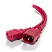 [MF-C13C14-05-RD] 5m IEC C13 to IEC C14 Computer Power Extension Cord Male to Female Red