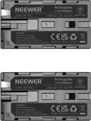 Neewer (2Pack) 2600Mah Sony NP-F550/570/530 Replacement Battery for Sony Hand...