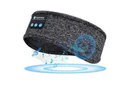 Bluetooth Sports Headband with Builtin Headphones, Wireless for Exercise, Music and Calls(Gray)