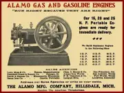 1905 Alamo Gas Engines NEW Metal Sign: Run Right Because they ARE Right!
