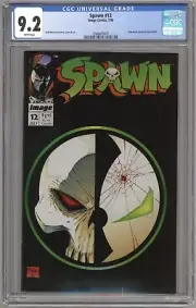 Spawn #12 CGC 9.2 NM- (1993) Todd McFarlane - Bloodwulf poster by Rob Liefeld