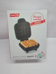 DASH Mini Waffle Stick Maker 4 inch, Aqua New in Box