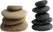Gogogmee Unique Hand-painted Rocks 10pcs Stones for Painting Personalize Your Art Random Color