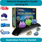 National Geographic Crystal Growing Kit - 3 Crystals, Light-Up Stand, Gemstones