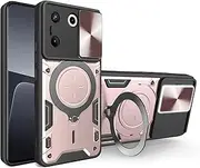 Compatible with Tecno Camon 20 Pro 5G (Not 4G) Case,Car Mount Magnetic,Compatible with Tecno Camon 20 Pro 5G (Not 4G) CK8n Built-in Kickstand with Slide Lens Case Cover Fen