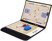 Basketball Coaching Board, Magnetic Basketball Coaching Tactics Board Portable Erase Coaching Marker Tactics Board Whiteboard Coach Training Equipment for Teaching and Game Plan Demonstration