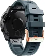 [RAYESS] Silicagel Bracelet 20mm Wrist Strap For Garmin Fenix 5S Plus 6S 7S Smart Watch Band With Easy Fit Quick Release Belt Wristband