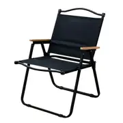 AMZ Folding Camping Chair, Portable Camping Chair, Lightweight Camping Backpacking Chair, Outdoor Beach Chair for Camping Hiking Garden Travel Beach Picnic BBQ Outdoor (Black, Medium)