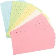 OHPHCALL 50 Page 6-hole Ruled Inserts Loose Leaf Paper for Planner Dotted Journal Notebook Refills