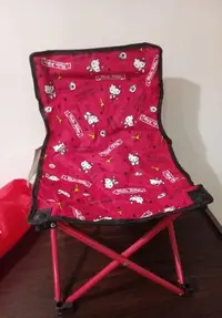 在飛比找Yahoo!奇摩拍賣優惠-kitty方便攜帶摺疊椅~