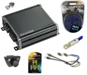 Kicker 43DXA5001 Car Audio Sub Amp DXA500.1 w/ Bass Remote & CK4 Amplifier Kit
