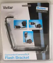 Vivitar Flash Bracket For Canon Nikon Sony Olympus DSLR Camera & Video NIP