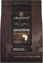 Callebaut Madagascar 67 Percent Dark Origin Couverture Chocolate 2.5 kg