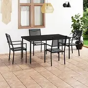 Generic 5 Piece Outdoor Dining Set Steel