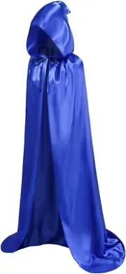 Unisex Hooded Adult Vampires Cape Cloak - Blue
