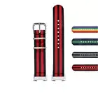 StrapsCo Striped Nylon Replacement Watch Band Strap for Fitbit Charge 4