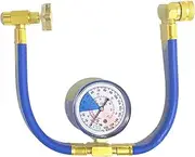 AC Manifold Gauge Set,R134A Manifold Gauge Refrigerant System with Pressure Gauge - M14 Or 1/2 Inch Thread AC Charger for Refrigerant Bottles