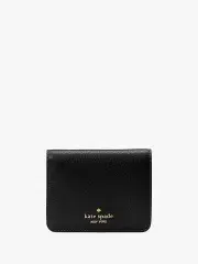 Lena Pebbled Leather Small Bifold Wallet