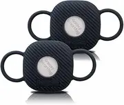 Dog Silicone Collar Holder for Samsung SmartTag/Smart Tag+Plus/Tile Mate, Companion of Finder Tracker Locator Case for Pet Cat Necklace Buddy, Android GPS Devices Accessories Secure Holder (2 Pack)