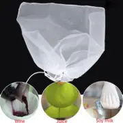 Food Nut Fruit Juice Reusable Nylon Mesh Tea Milk Filter Bag Net Strainer Home