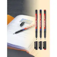 在飛比找蝦皮購物優惠-德國edding記號筆141F油性筆塑膠膠片標記筆繪圖勾線設