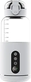 RAYWE Portable Water Warmer for Baby Formula 300ml Capacity Precise Temperature Control Built-in Battery Wireless Instant Water Warmer Electric Kettle for Car Travel Outdoor