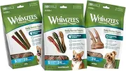 WHIMZEES Variety Bundle Dental Dog Treats, Small (7-12 kg Dogs), Toothbrush + Antler + Stix - Daily Dental Chews for Dogs (104 Treats)