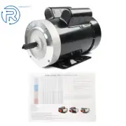 Electric Motor 1 Phase 2HP 3450 RPM 56C Frame 115V/230V 60HZ 5/8" Shaft