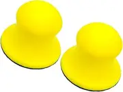 2pcs 3inch Flap Wheel Sandpaper Mesh Sanding Polishing Pad Pu Sanding Disc Holder Comfortable Grip Pad for Sander