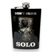 8oz Dont Drink Solo Black Flask