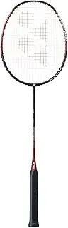YONEX Nanoflare 001 Ability Badminton Racquet (Strung) - Graphite Frame Hi-Flex Slim Shaft Racket - Black/Red