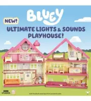 Bluey Ultimate Lights & Sounds Playhouse with Two Posable Figures and Accessorie