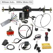 34'' Differential Rear Axle Kit+48V 1000W Electric Motor Brushless Go Kart Quad