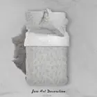 3D Leaves Geometry Pattern Quilt Cover Set Bedding Sets Pillowcases Queen